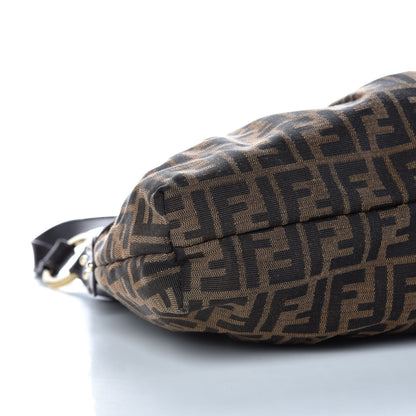Fendi Zucca Cuoio Lucido Chef Hobo Tobacco Moro 8 of 9