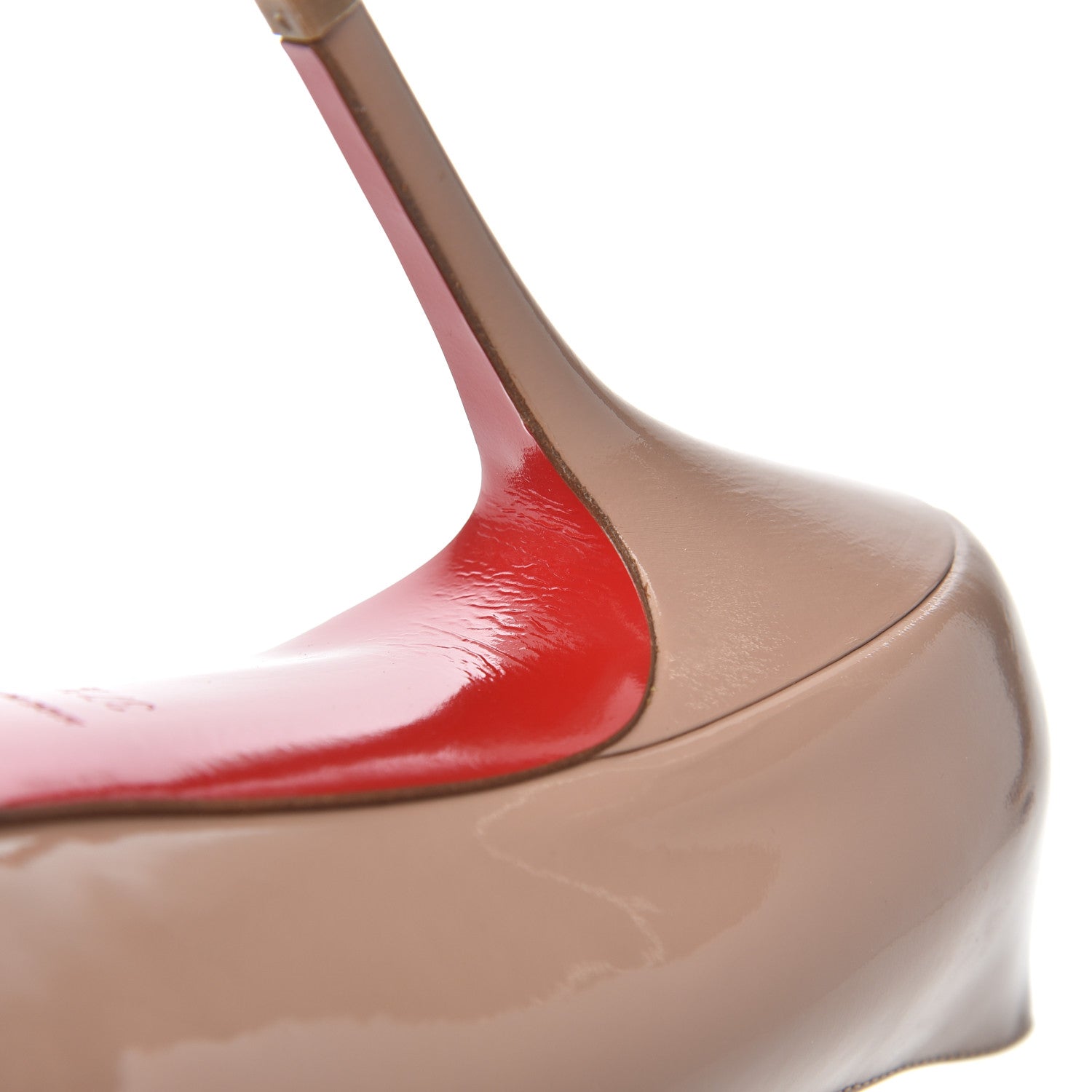 Christian Louboutin Patent Prorata 90 Pumps 37.5 Nude 9 of 10