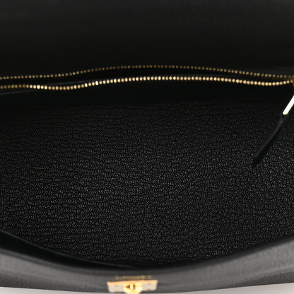 Hermes Togo Kelly Retourne 25 Black 5 of 11