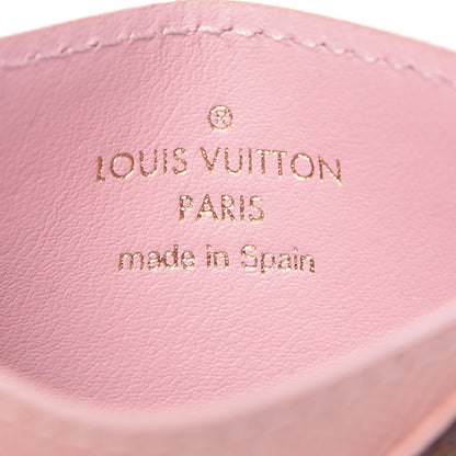 Louis Vuitton Damier Ebene Caissa Card Holder Rose Ballerine 6 of 10
