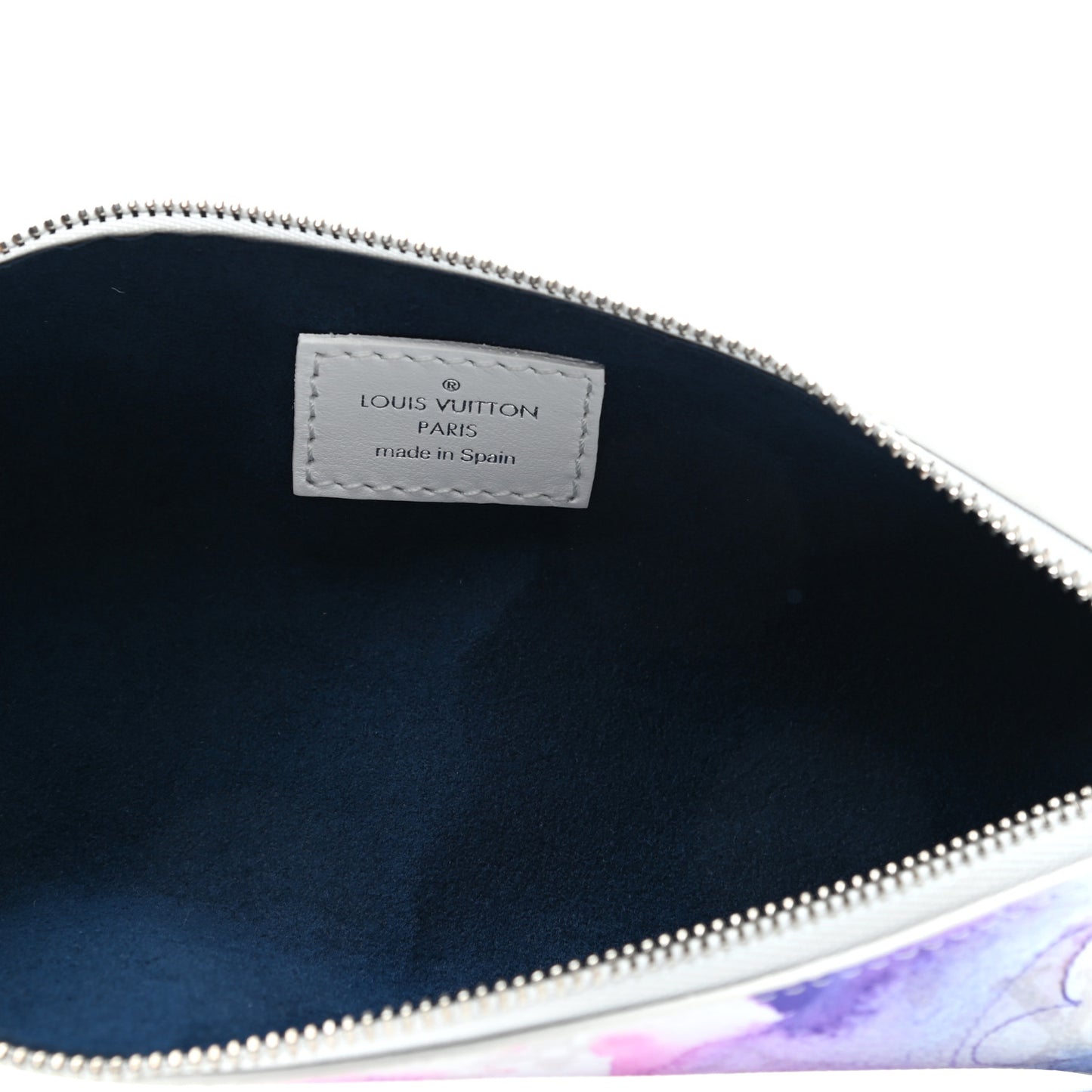Monogram Watercolor Elizabeth Pencil Pouch Multicolor
