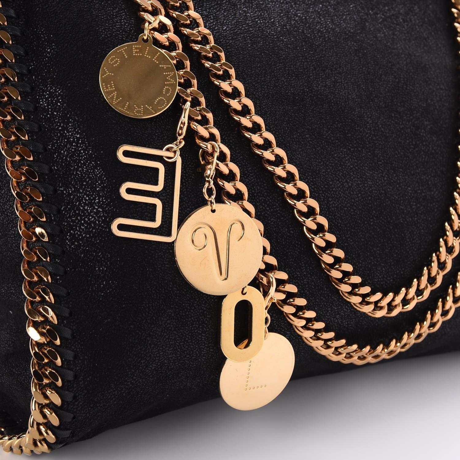 Stella McCartney Shaggy Deer Small Falabella Tote Black 9 of 11