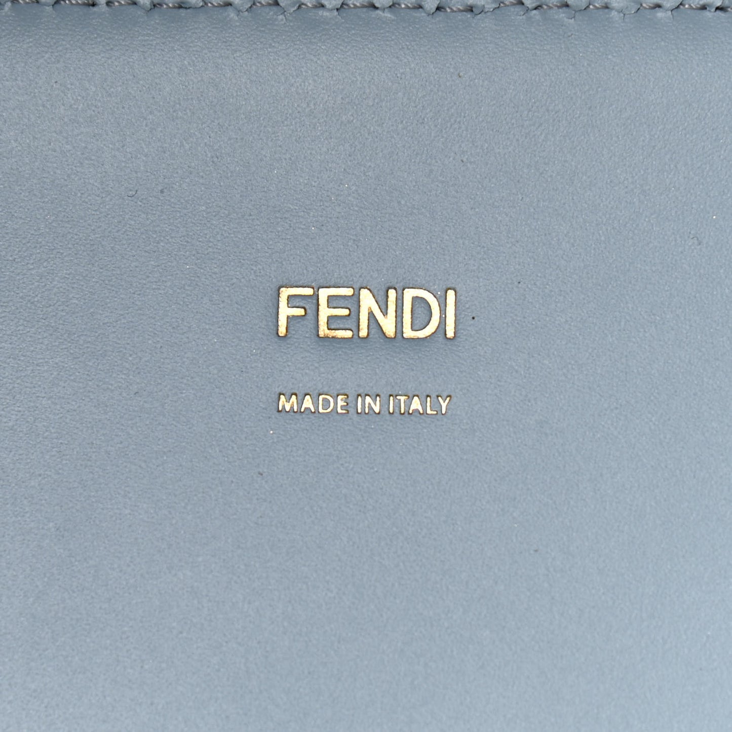 Vitello King Plexiglass Logo Embossed Medium Fendi Sunshine Shopper Tote Azzurro Baby