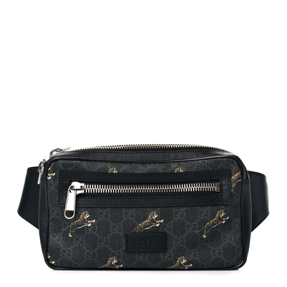 Gucci Soft GG Supreme Monogram Tigers Belt Bag Black Multicolor 1 of 11