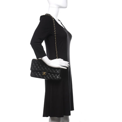 Chanel Caviar Quilted Medium Double Flap Black 2 of 10