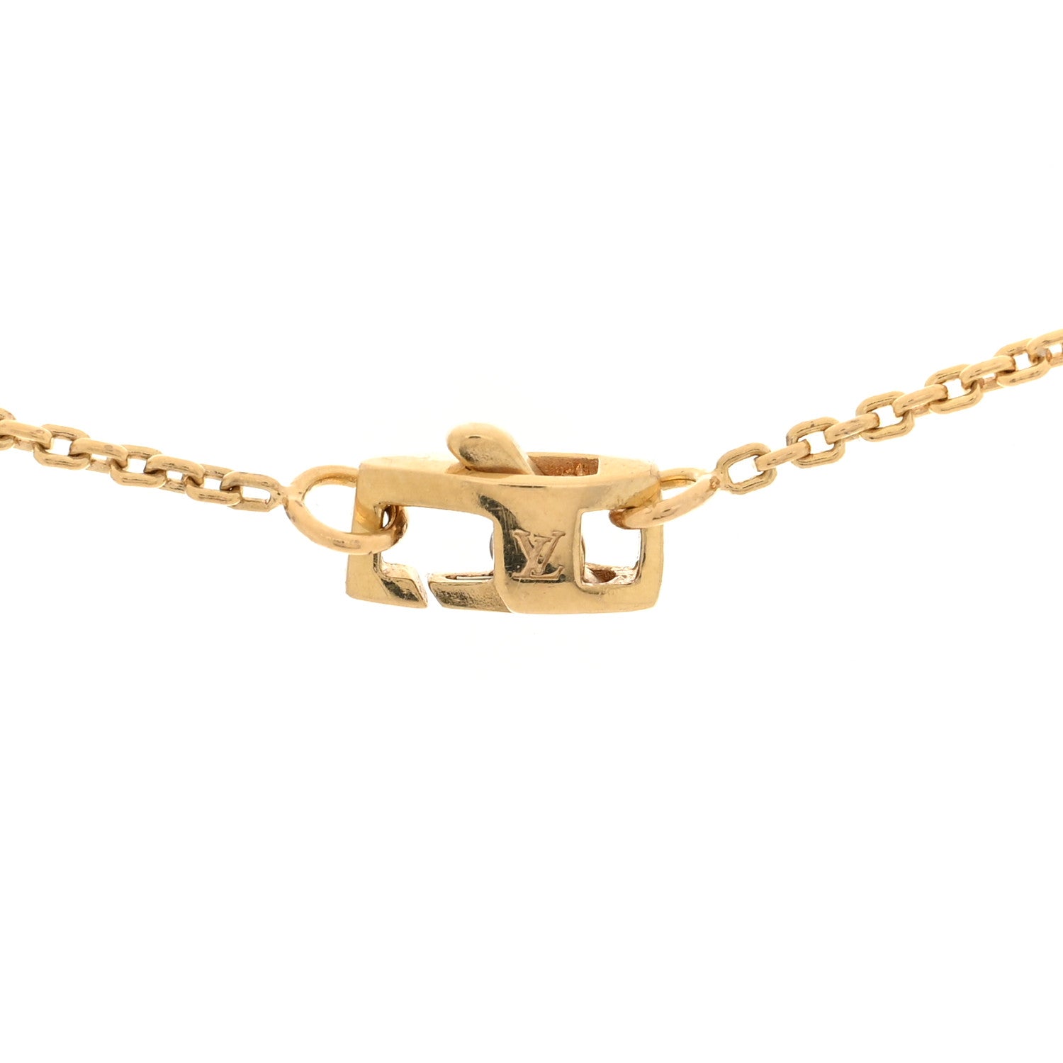 Louis Vuitton 18K Yellow Gold Diamond Idylle Blossom Pendant Necklace 4 of 4