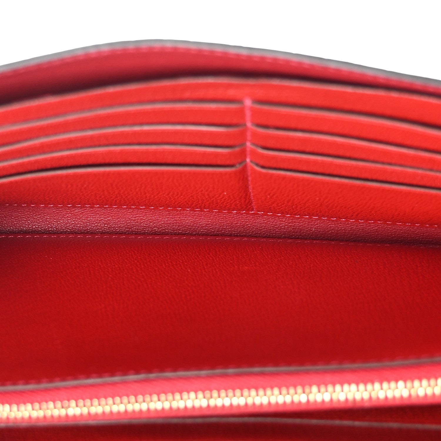 Hermes Shiny Alligator Constance Long Wallet Rouge Vif 5 of 9