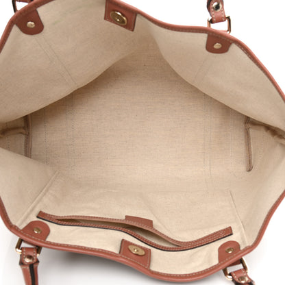 Gucci GG Plus Monogram Stars Medium Joy Tote Beige Pink 5 of 9