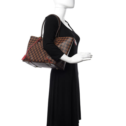 Louis Vuitton Damier Ebene Caissa Tote MM Cherry 2 of 13