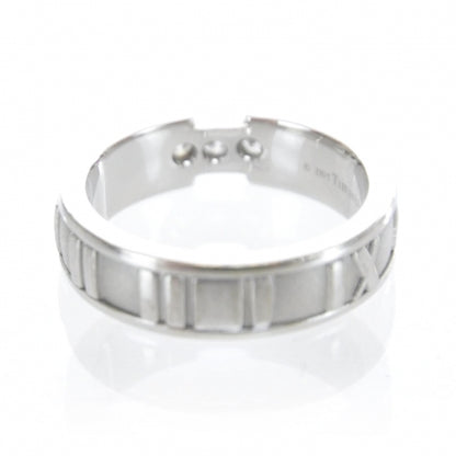 Tiffany 18k White Gold Diamond Atlas Ring 6 5 of 8