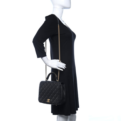 Chanel Caviar Carry Around Flap Bag Black 2 of 9