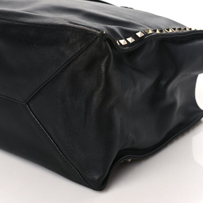 Valentino Garavani Nappa Medium Rockstud Soft Tote Black 8 of 10
