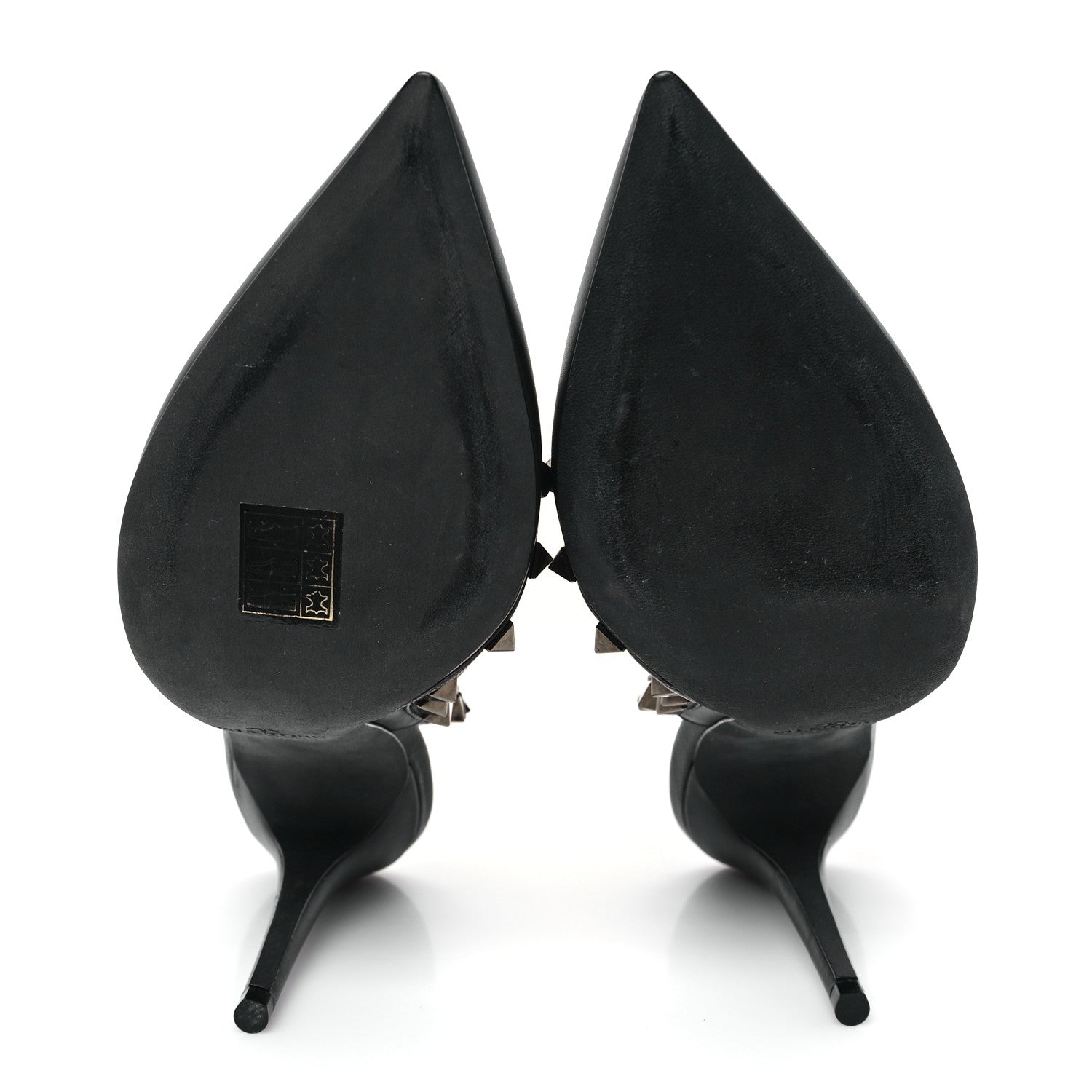 Valentino Garavani Calfskin Nappa Rockstud Ankle Strap 100mm Pumps