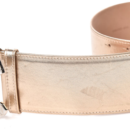 Chanel Metallic Lambskin CC Buckle Wide Belt 70 28 Gold 5 of 10