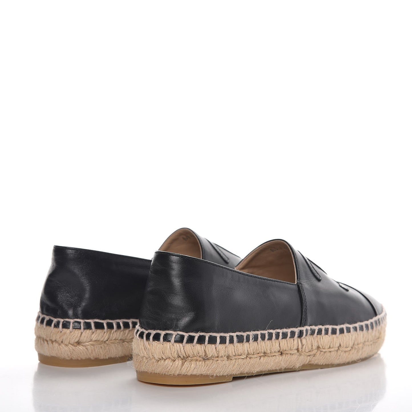 Lambskin CC Espadrilles 36 Black