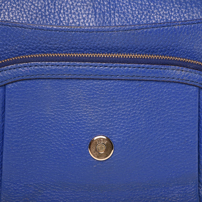 MCM Calfskin Studded Shoulder Bag Blue 11 of 16