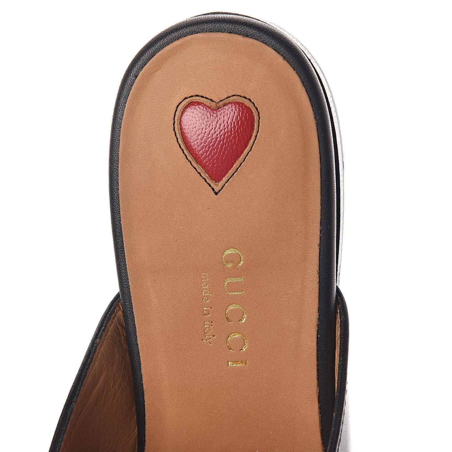 Calfskin Flower Embroidered Princetown Slippers 37 Black