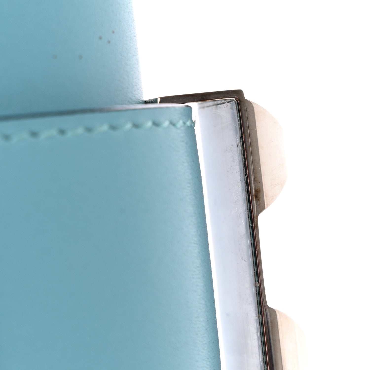 Hermes Tadelakt Medor 23 Clutch Bleu Atoll 8 of 12