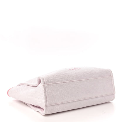 Chanel Canvas Small Deauville Tote Light Pink 4 of 9