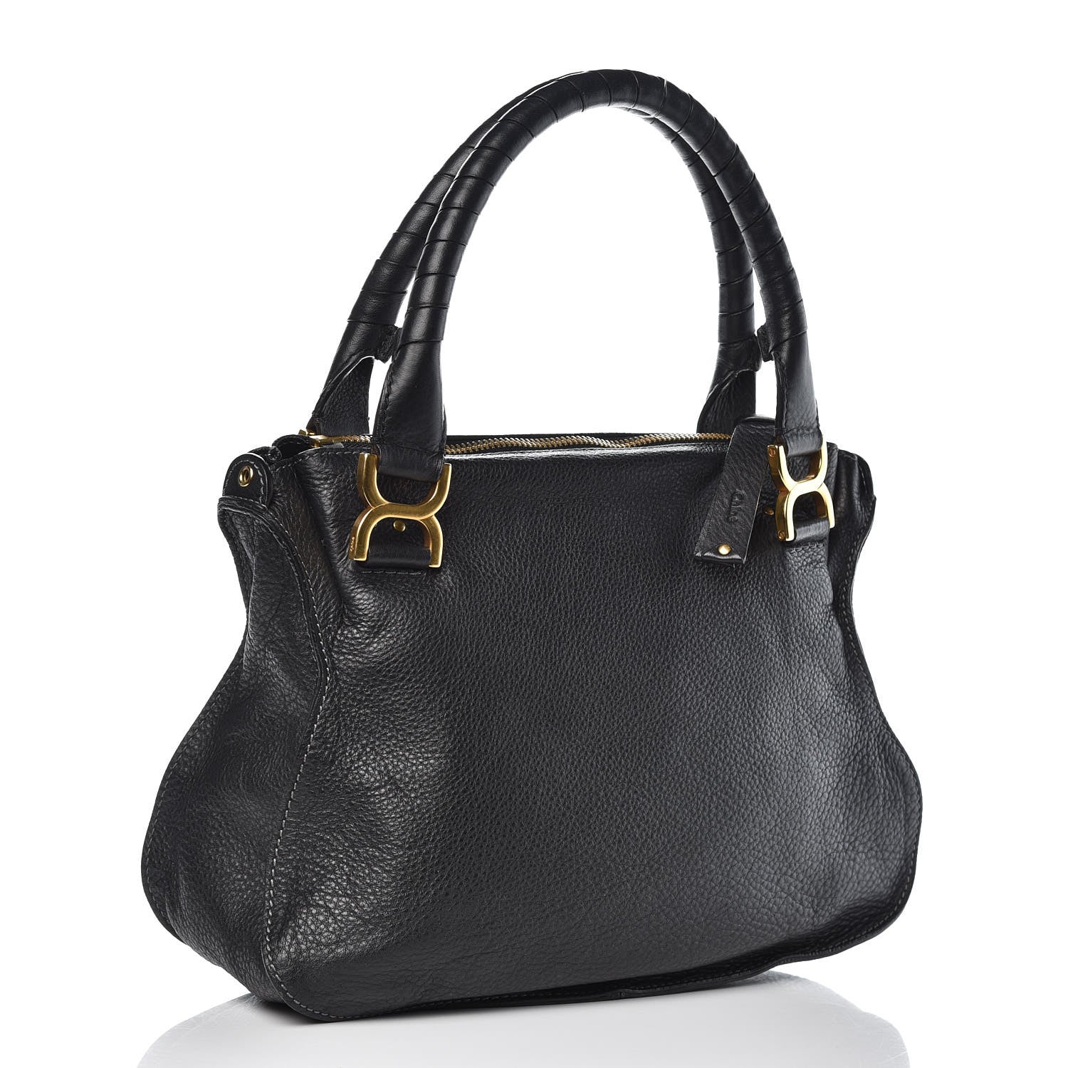 Chloe Calfskin Medium Marcie Satchel Black 2 of 11