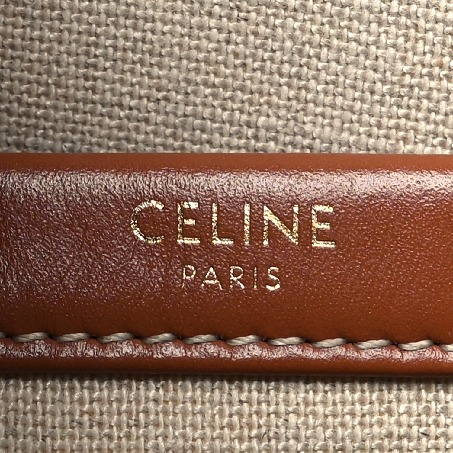 Celine Raffia Effect Calfskin Triomphe Jacquard Cabas Thais Natural Silver 5 of 9