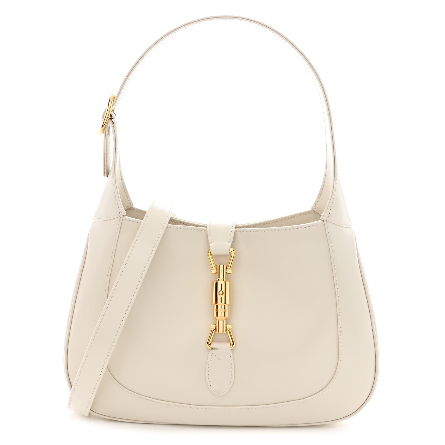 Gucci Boarded Dyana Lux Calfskin Small Jackie 1961 Hobo Mystic White 1 of 11