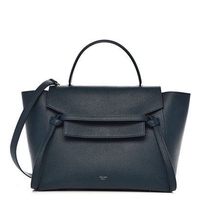 Celine Grained Calfskin Mini Belt Bag Deepsea 1 of 13