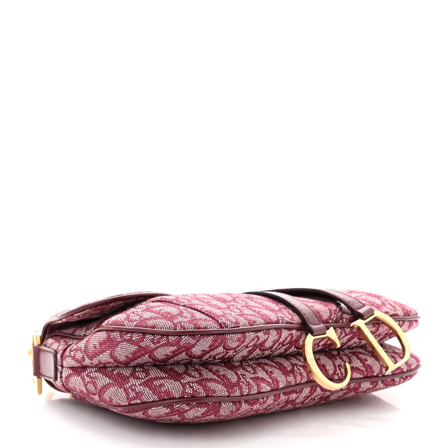 Monogram Double Saddle Bag Burgundy