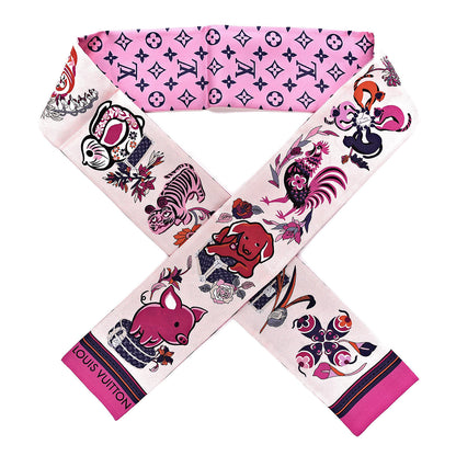 Louis Vuitton Silk Monogram Superstition Bandeau Rose 1 of 5