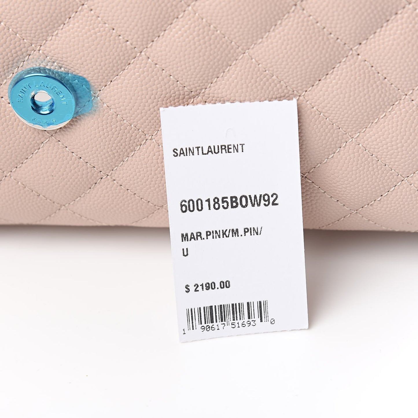 Grain De Poudre Textured Mixed Matelasse Medium Triquilt Monogram Satchel Marble Pink