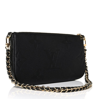 Louis Vuitton Empreinte Monogram Giant Multi Pochette Accessories Large Pochette Black 2 of 7
