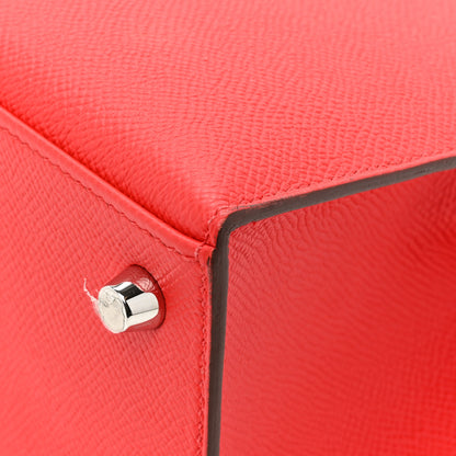 Hermes Epsom Kelly Sellier 25 Rouge De Coeur 12 of 14