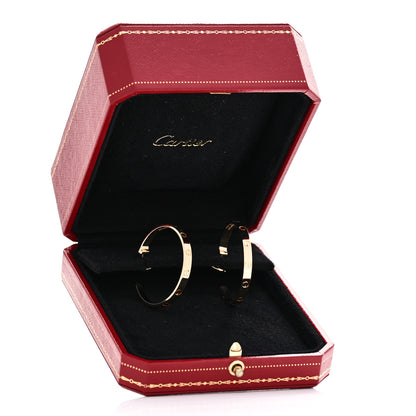 Cartier 18K Yellow Gold Large LOVE Hoop Earrings 5 of 5