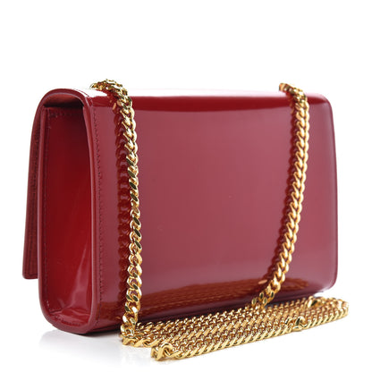 Saint Laurent Patent Small Monogram Kate Satchel Red 3 of 9