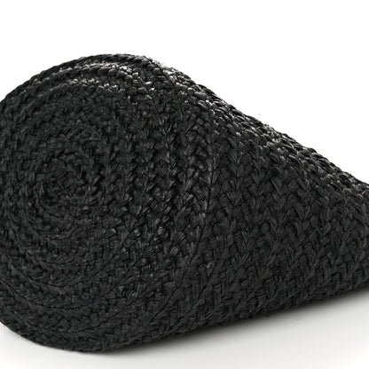 Saint Laurent Raffia Medium Panier Bag Black 10 of 10