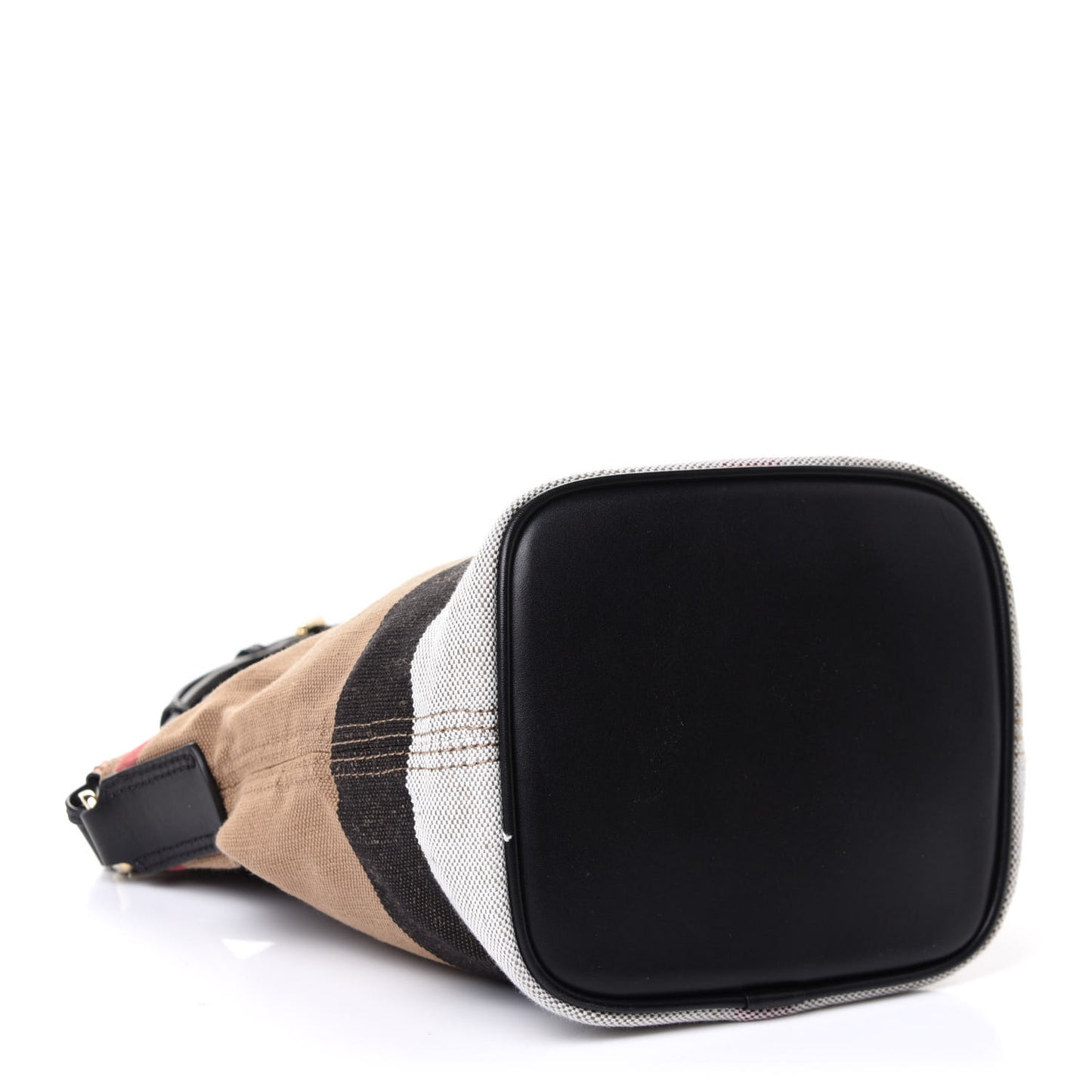 Canvas Mega Check Mini Ashby Tassel Crossbody Black