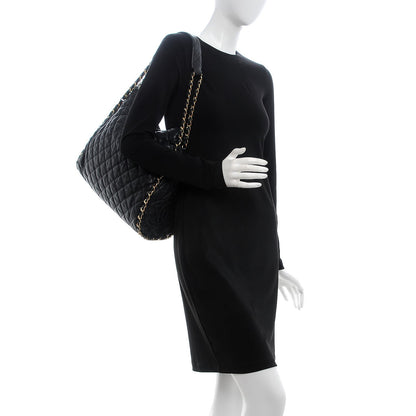 Chanel Calfskin Quilted Large Chain Me Hobo Black 2 of 9