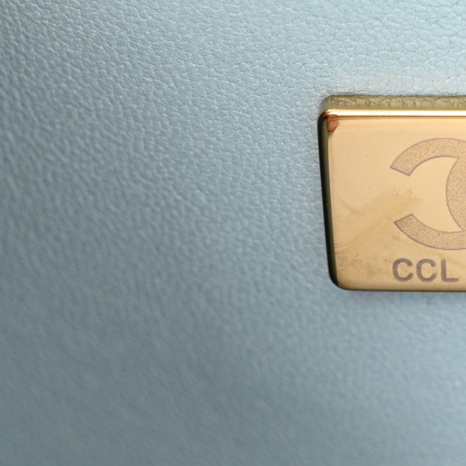 Chanel Caviar Quilted Medium Double Flap Light Blue 7 of 11