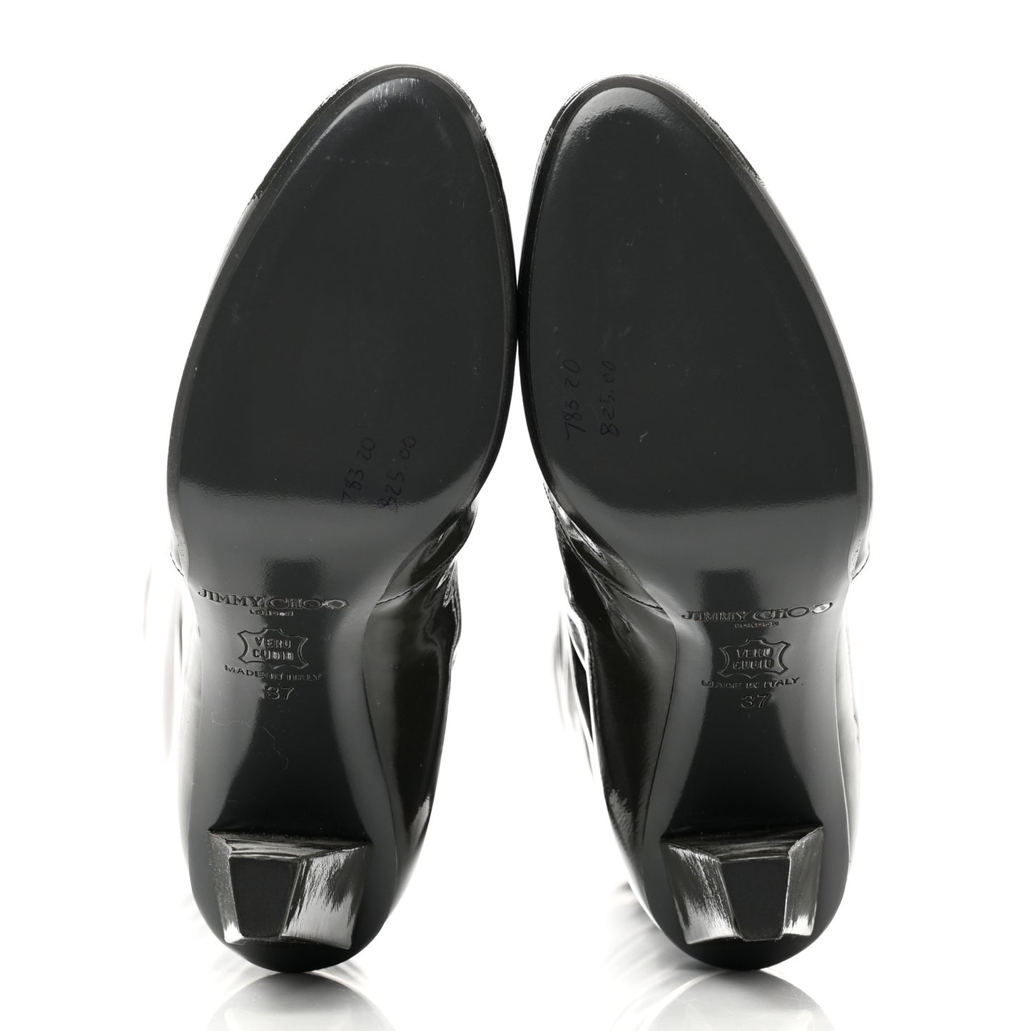 Patent Hallie Tall Boots 37 Black