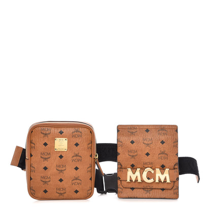 MCM Visetos Stark Modular Belt Bag Cognac 1 of 9
