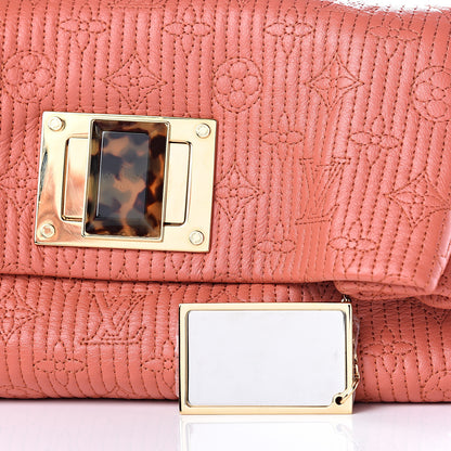 Louis Vuitton Calfskin Quilted Monogram Altair Clutch Rose 10 of 12