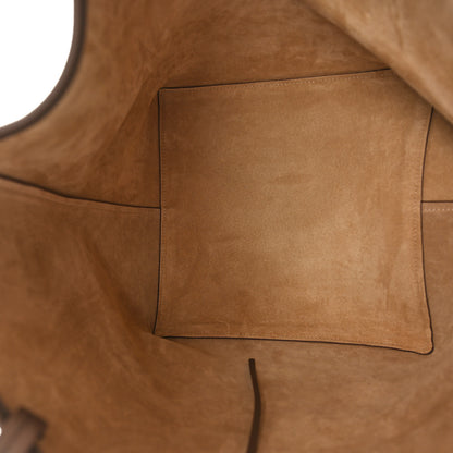 The Row Grained Calfskin Park Tote Three Dark Taupe 6 of 10