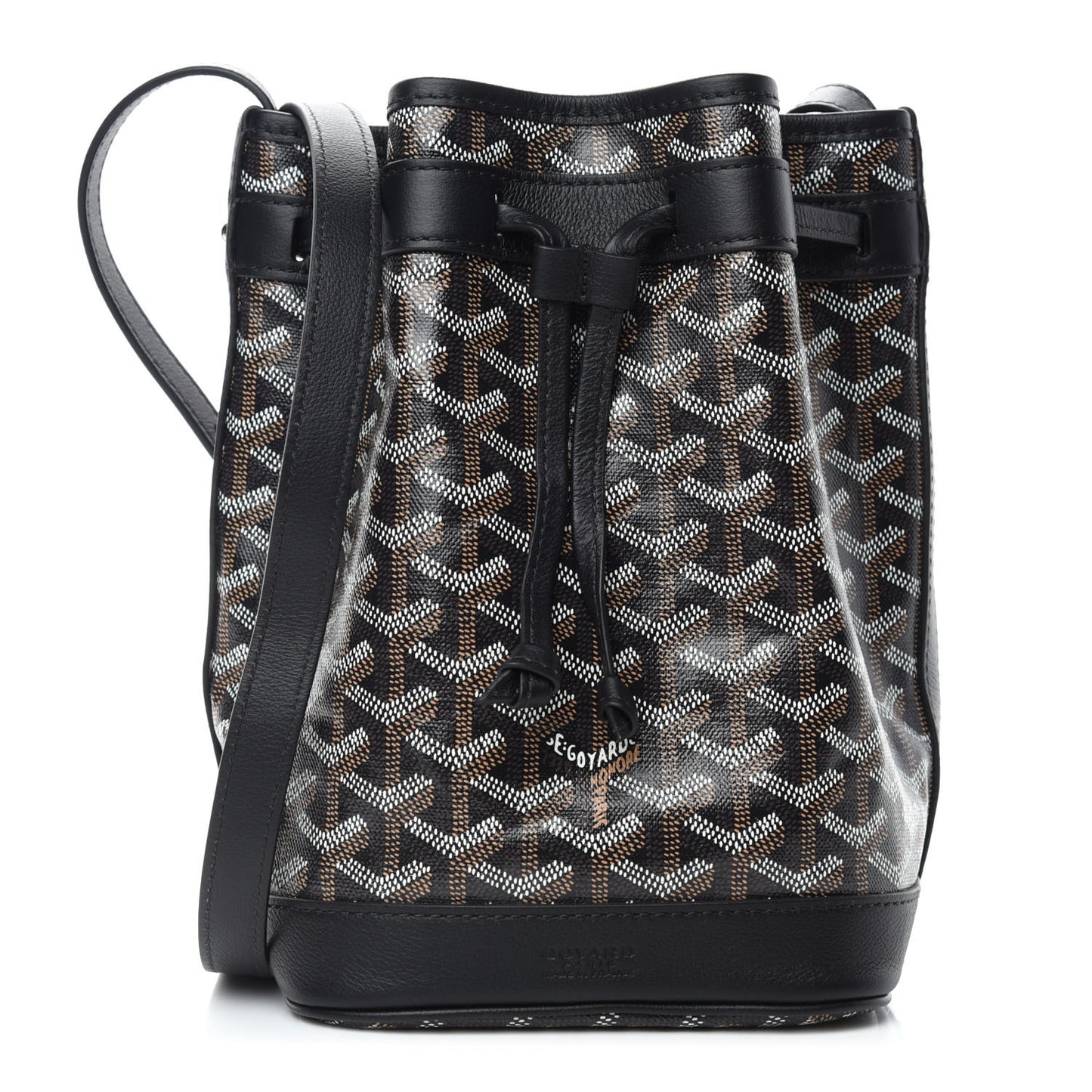 Goyardine Petit Flot Bucket Bag PM Black