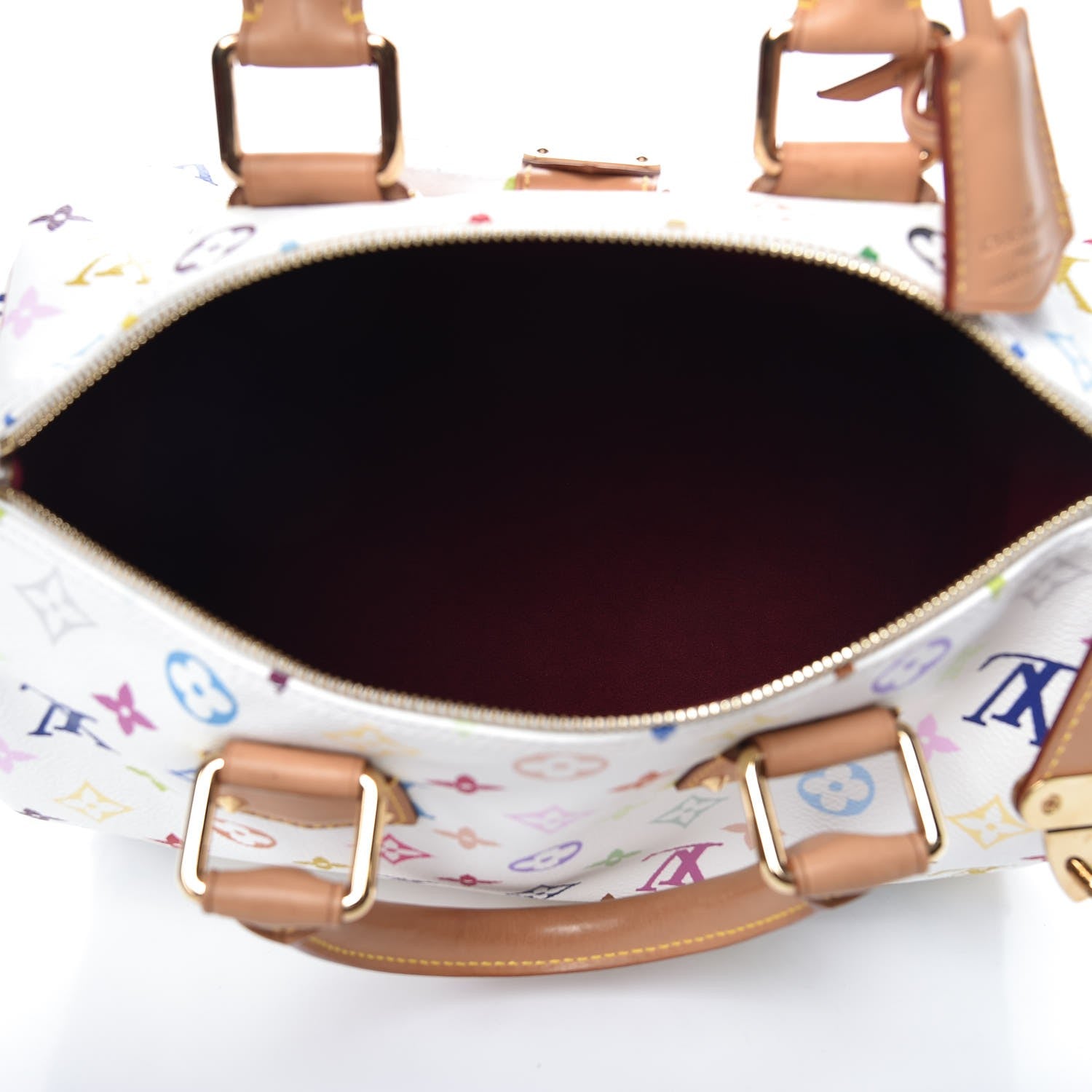 Louis Vuitton Monogram Multicolor Speedy 30 White 5 of 7