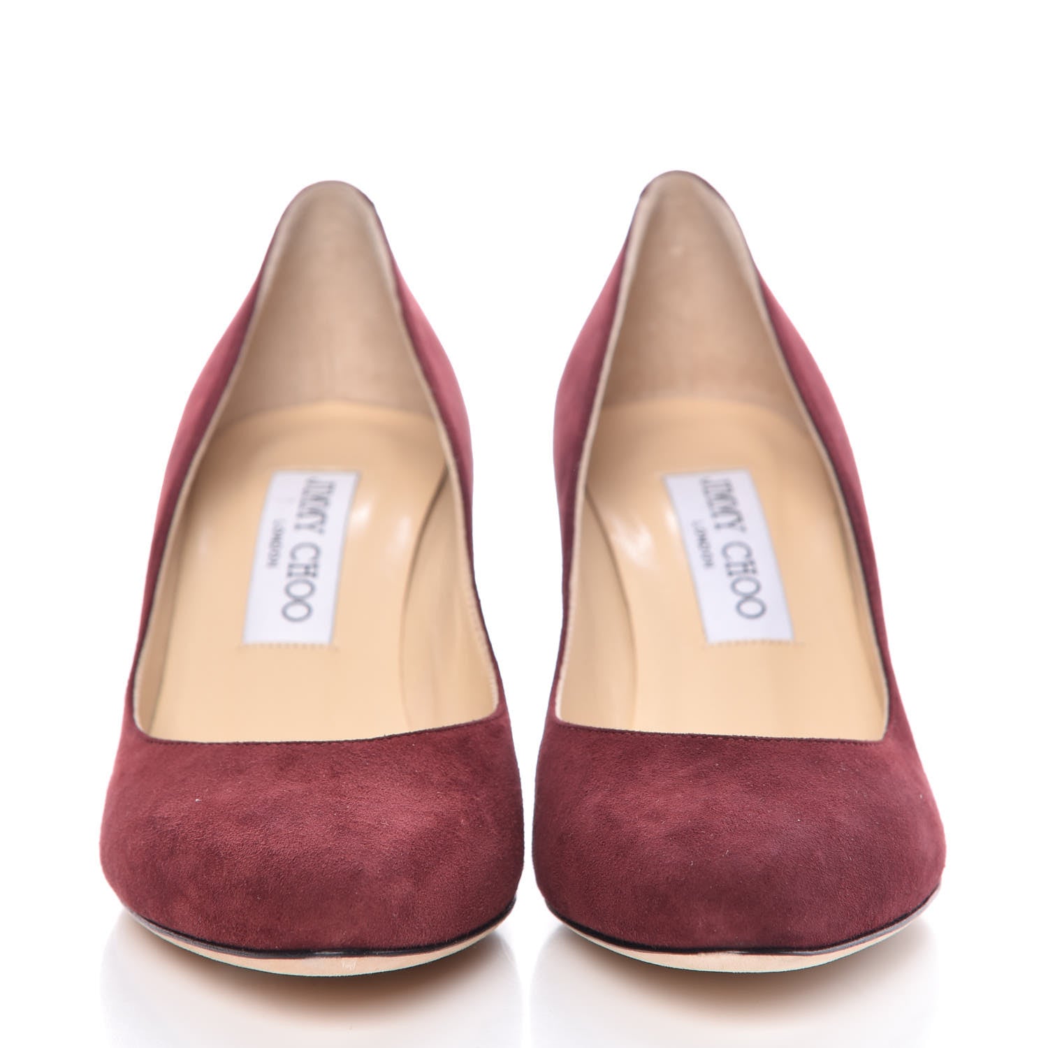 Jimmy Choo Suede Irena Sue 65 Pumps 36 Claret 2 of 11