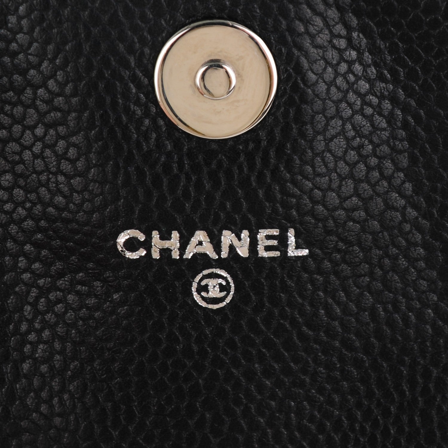 Chanel Caviar Half Moon Wallet On Chain WOC Black 6 of 8