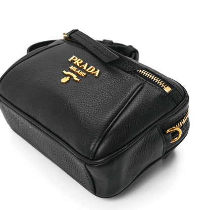 Prada Vitello Daino Belt Bag Black 11 of 11