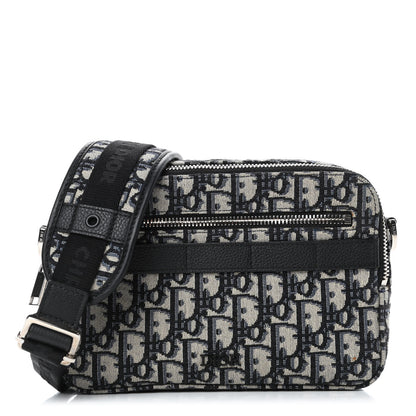 Christian Dior HOMME Oblique Safari Messenger Blue 1 of 4