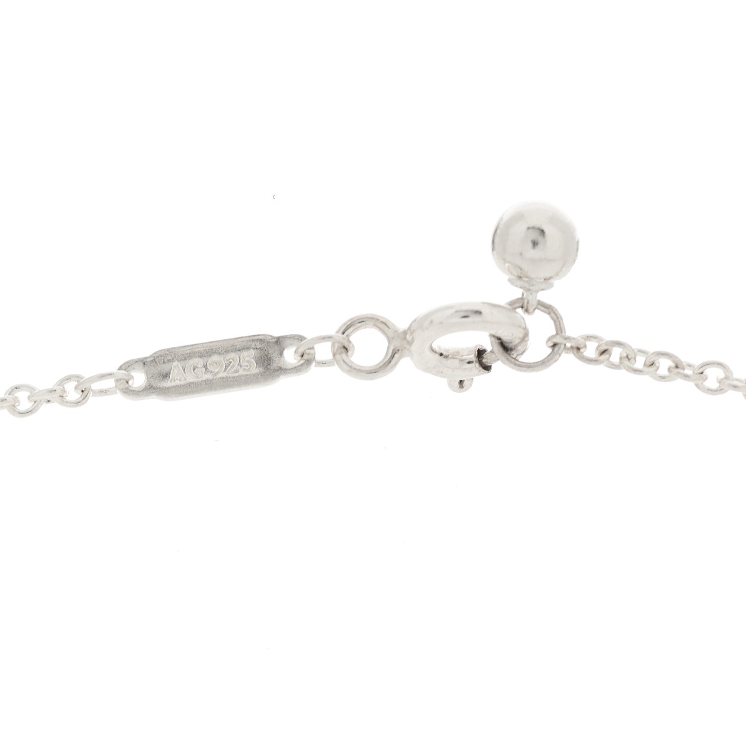 Tiffany Sterling Silver 8mm HardWear Ball Pendant Necklace 5 of 6