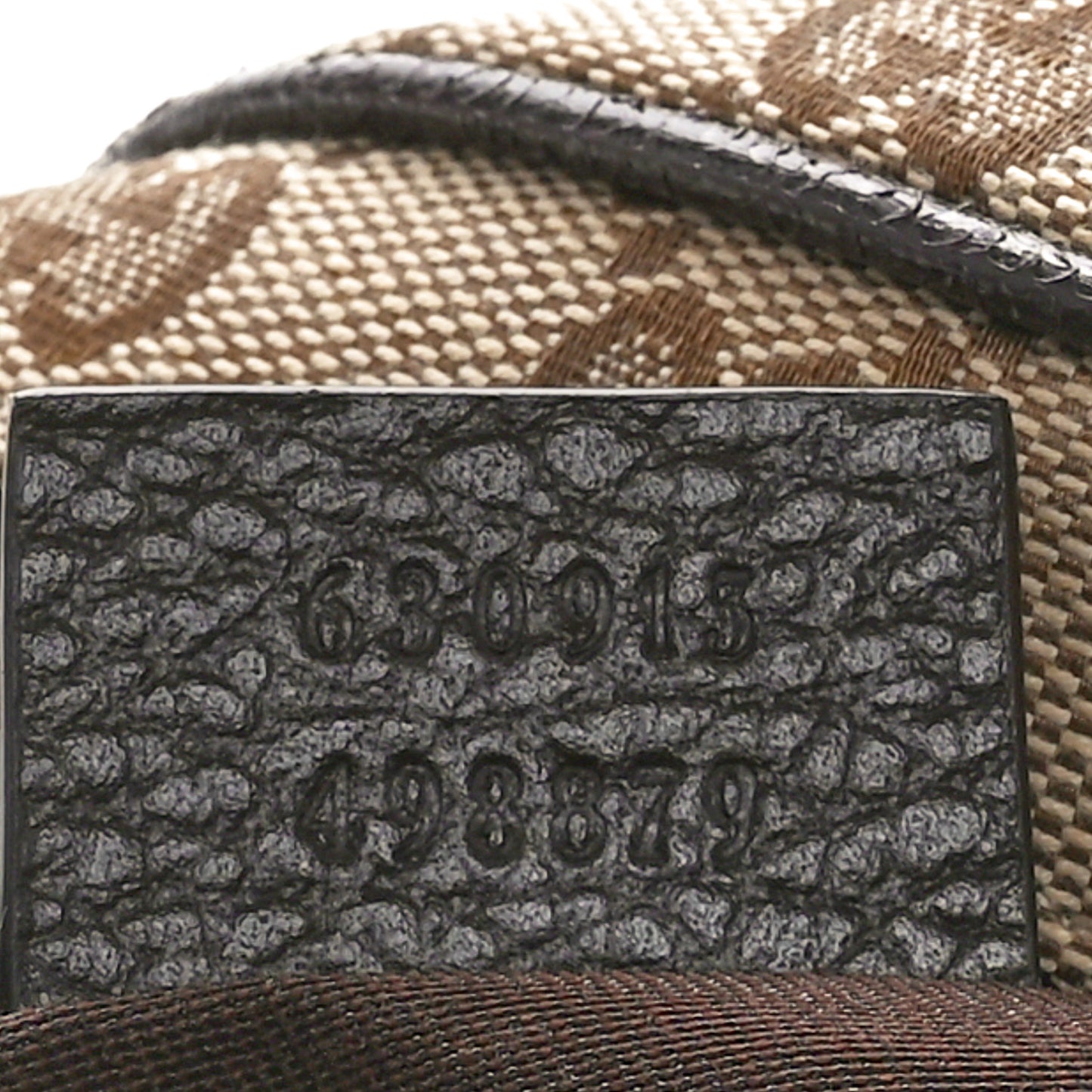 Monogram Dollar Calfskin Waist Pouch Beige Ebony Testa di Moro Marrone Scuro
